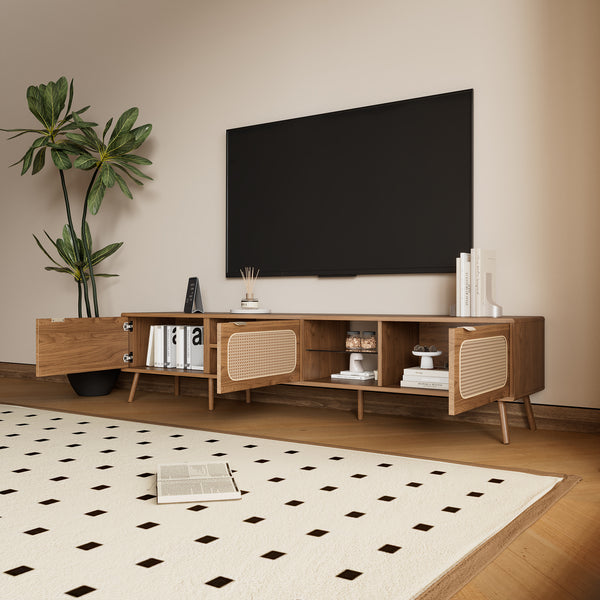 Mid-Century Modern Media Console (78'')