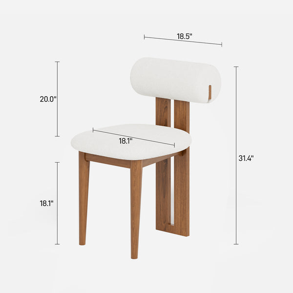 Woce Mid-Century Modern Dining Chairs (Set of 2)