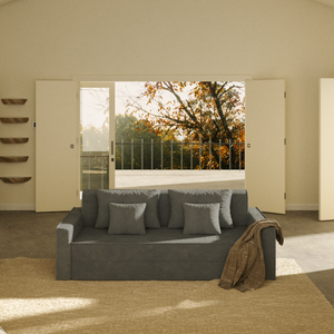 Snooly Convertible Corduroy Sleeper Sofa (82'')