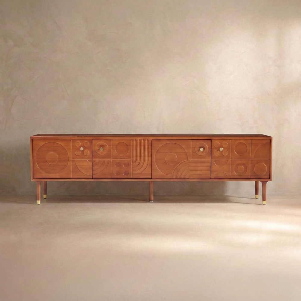 Athena Carved Media Console (79")