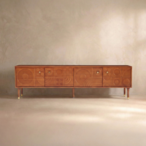 Athena Carved Media Console (79")