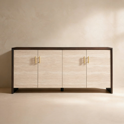 Merano Travertine-Inspired Sideboard (72")
