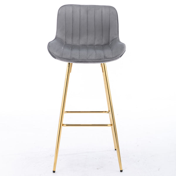 Metal Base Bar & Counter Stools (Set of 2)