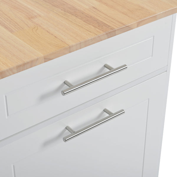 Fluted Storage Kitchen Island (48'')