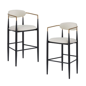 Iron Frame Bar & Counter Stools (Set of 2)