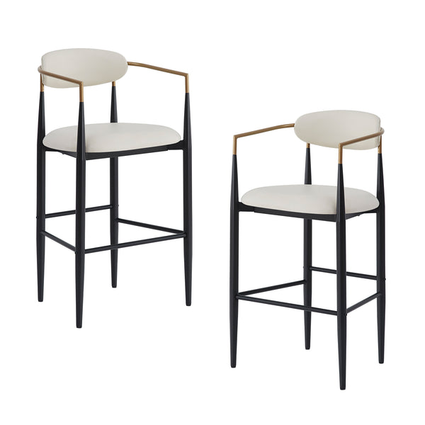 Iron Frame Bar & Counter Stools (Set of 2)