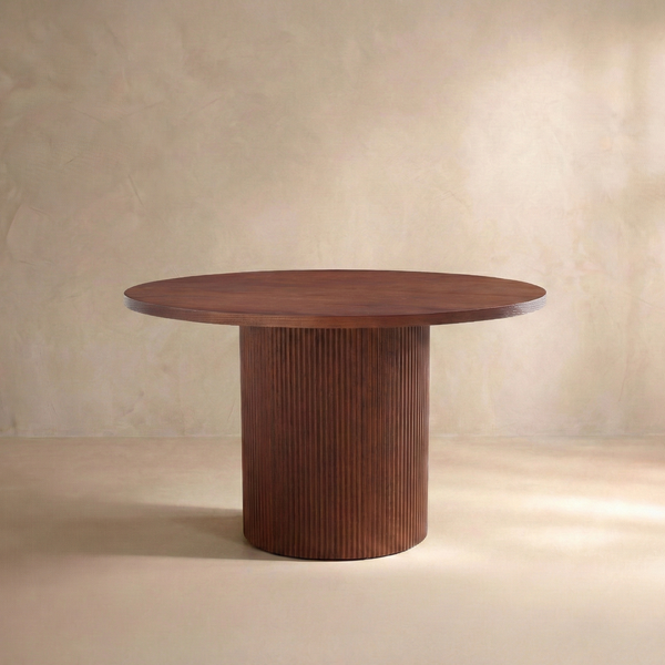 Esmond Fluted Round Dining Table (47")