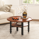 Round Two-tiered Coffee Table (31'')
