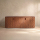 Esmond Fluted Oval Media Console (70")