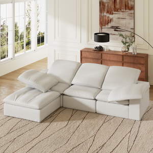 Swofy 3-Seater Chenille Sectional (118'')