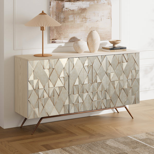 Geometric Textured Buffet (59'')