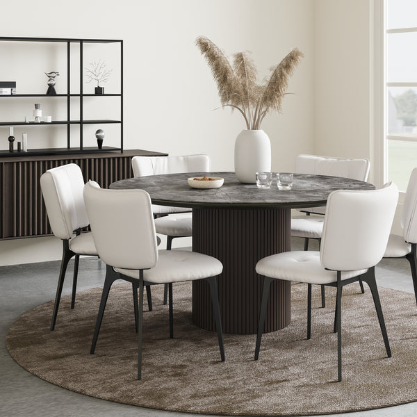 Modern Upholstered Dining Chairs (Set of 2)