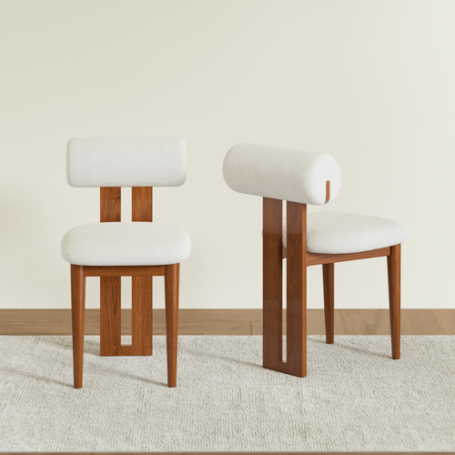 Woce Mid-Century Modern Dining Chairs (Set of 2)