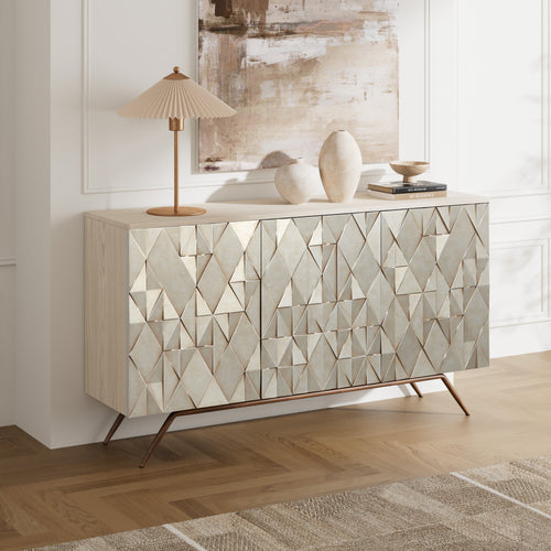 Geometric Textured Buffet (59'')