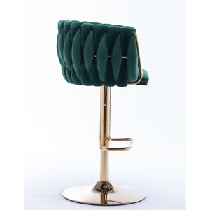 Velvet Swivel Bar & Counter Stools (Set of 2)