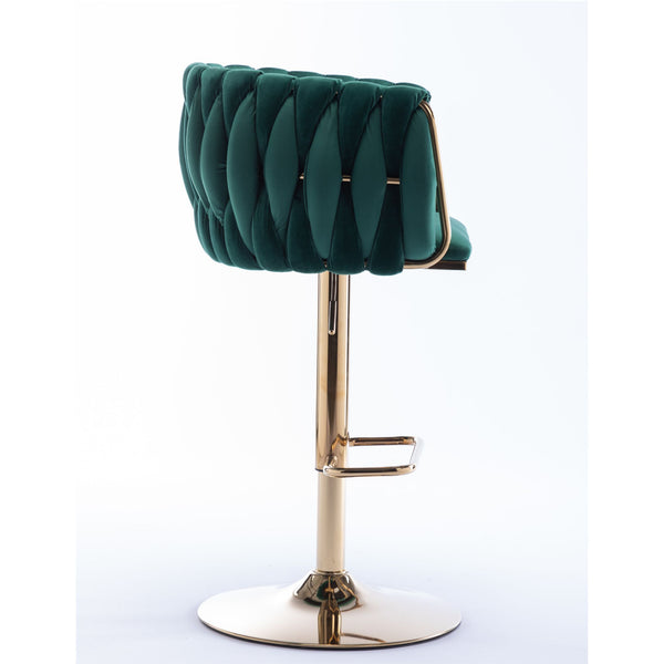 Velvet Swivel Bar & Counter Stools (Set of 2)