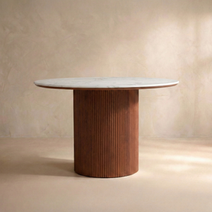 Esmond Fluted Round Dining Table (47")