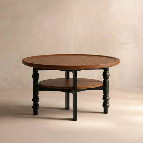 Round Two-tiered Coffee Table (31'')