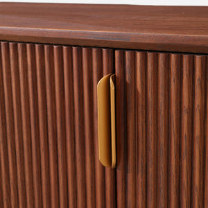 Esmond Fluted Oval Media Console (70")