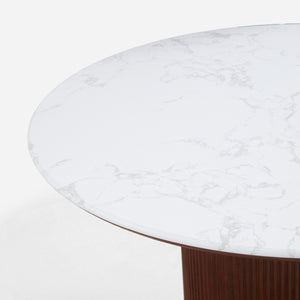 Esmond Fluted Round Dining Table (47")