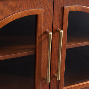 Artemis Walnut Arched Media Console (79")