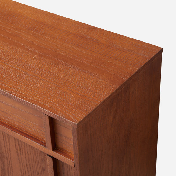 Walden Walnut Geometric Sideboard (71")