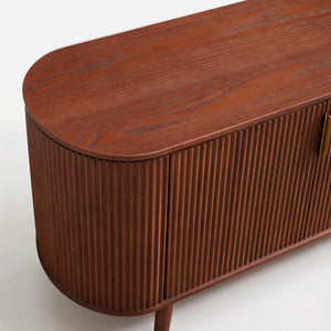 Esmond Fluted Oval Media Console (78")