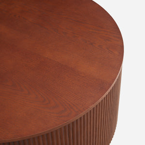 Esmond Fluted Round Lift-Top Coffee Table (35")