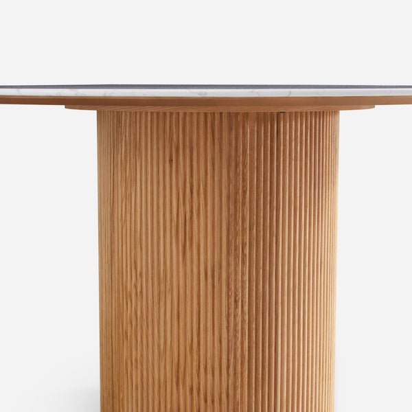 Esmond Fluted Round Dining Table (47")