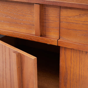 Walden Walnut Geometric Sideboard (71")