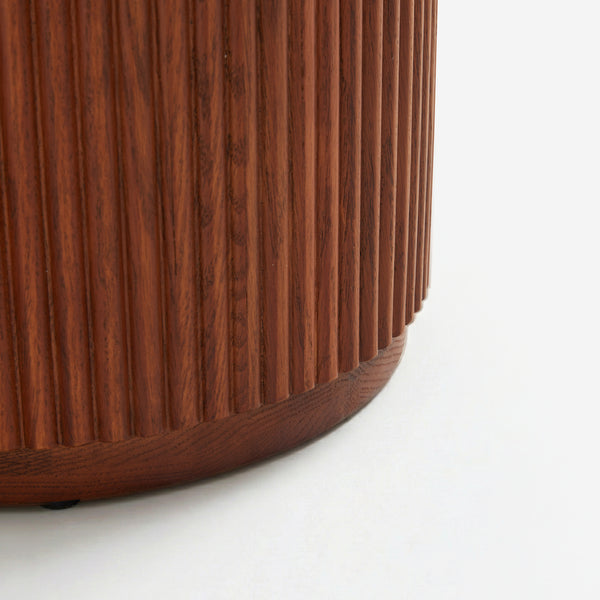 Esmond Fluted Round Side Table (16")