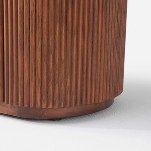 Esmond Fluted Oval Media Console (70")