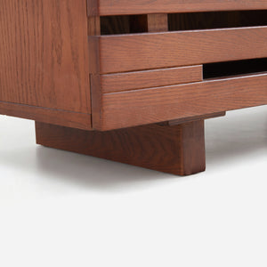 Elara Slatted Storage Cabinet (35")