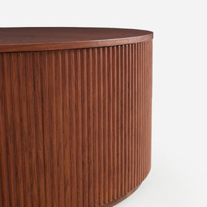 Esmond Fluted Round Lift-Top Coffee Table (35")