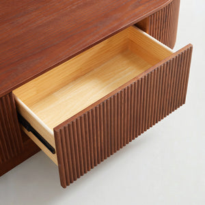 Esmond Fluted Oval Coffee Table (55")