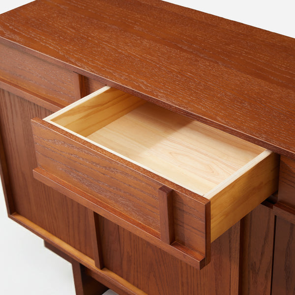 Walden Walnut Geometric Sideboard (71")