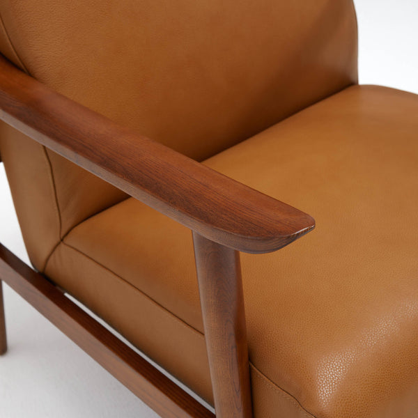 Nestor Genuine Leather Accent Chair