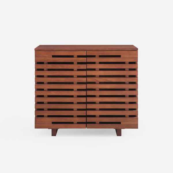 Elara Slatted Storage Cabinet (35")