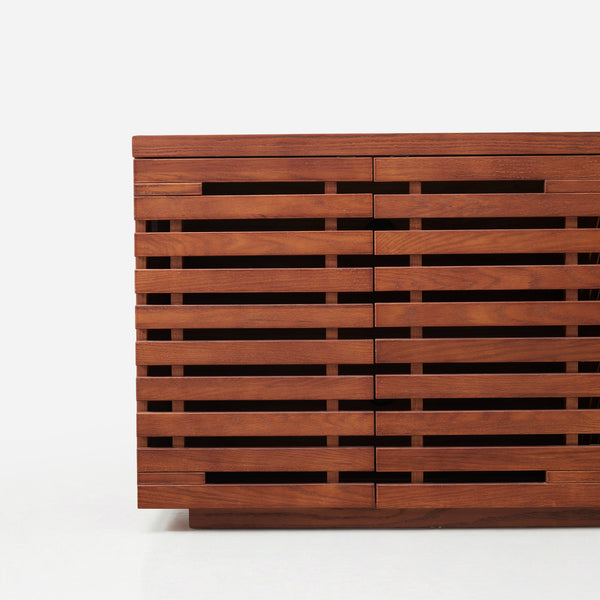 Elara Slatted Media Console (84")