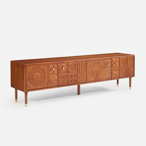 Athena Carved Media Console (79")