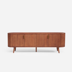 Esmond Fluted Oval Media Console (78")