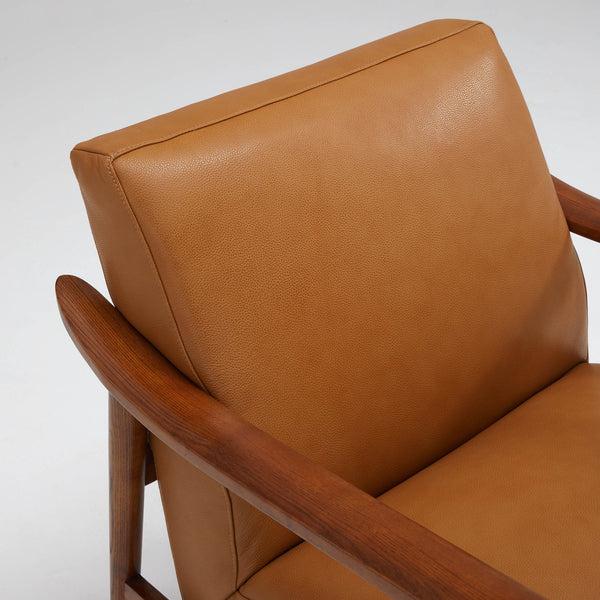 Nestor Genuine Leather Accent Chair