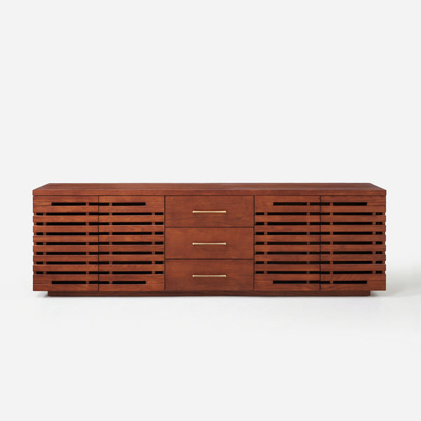 Elara Slatted Media Console (84")