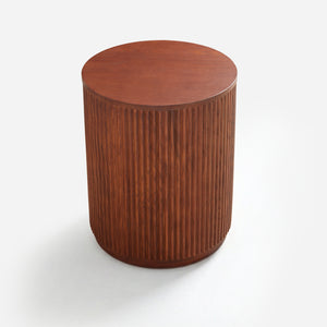 Esmond Fluted Round Side Table (16")