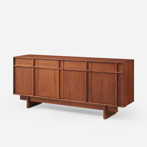Walden Walnut Geometric Sideboard (71")