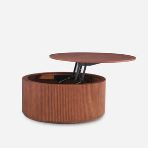 Esmond Fluted Round Lift-Top Coffee Table (35")
