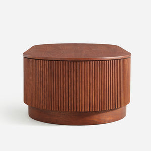 Esmond Fluted Oval Coffee Table (55")