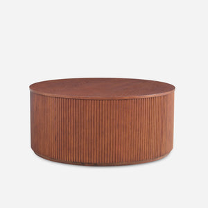 Esmond Fluted Round Lift-Top Coffee Table (35")