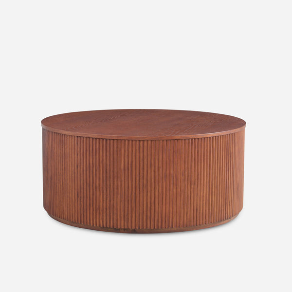 Esmond Fluted Round Lift-Top Coffee Table (35")