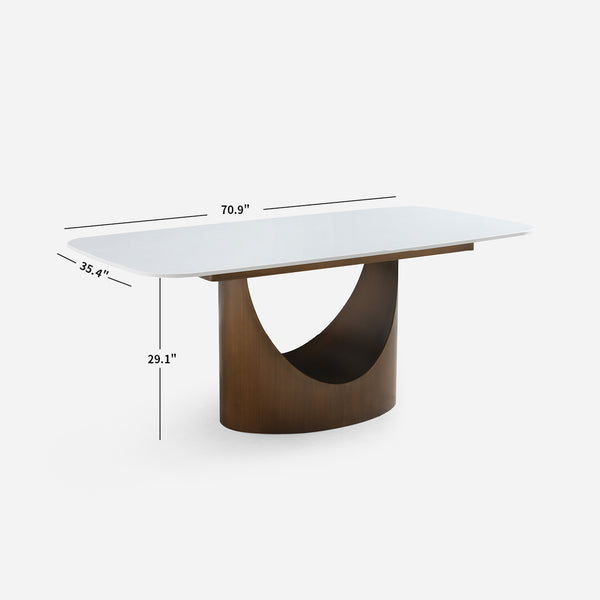 Arcstone Rectangle Dining Table (71'')